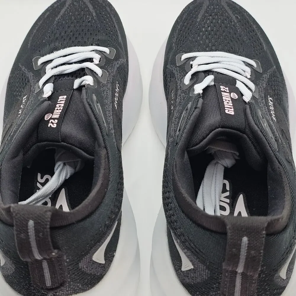 Brooks Glycerin 22 Black Orchid White Womens 9.5 Medium B UK 47.5 Running Shoes